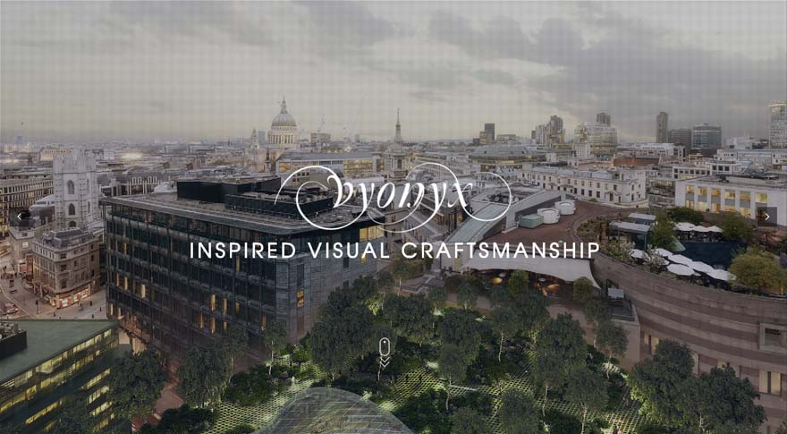 Vyonyx建筑效果图公司网站截图